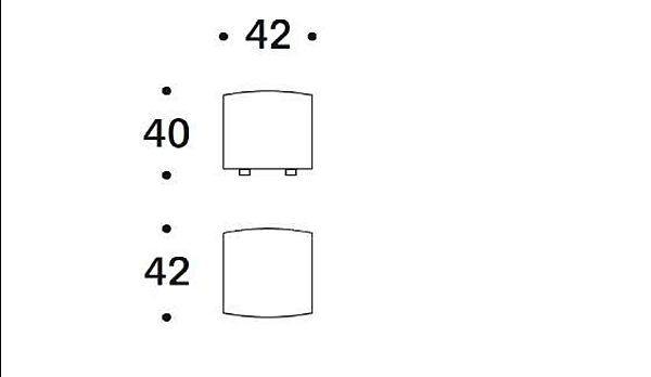 Quadratischer Stoffpouf mit abnehmbarem Bezug Pixel Saba Fabrik SABA aus Italien. Foto №3