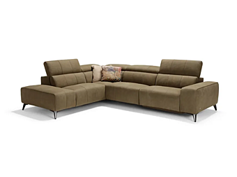 Ecksofa mit Stoffbezug und Kopfstütze Marinelli Home Azimut M1383