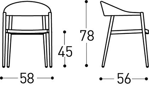 Upholsterte Gartenarmlehnenstuhl VARASCHIN Clever 2295, 2293 Fabrik VARASCHIN aus Italien. Foto №32