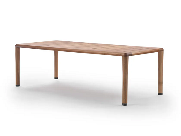 Rechteckiger Gartentisch aus Iroko FLEXFORM Kobo Outdoor Fabrik FLEXFORM aus Italien. Foto №2