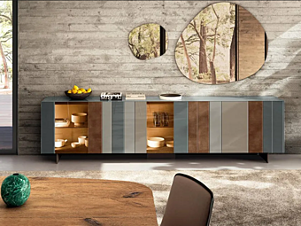 Sideboard mit integrierter Beleuchtung aus Holz LAGO N O W 1382B