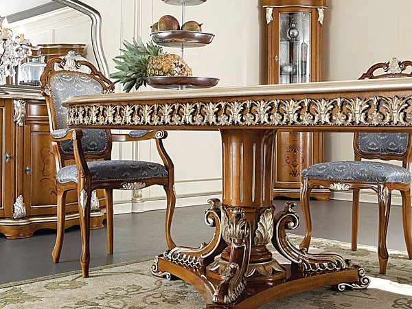 Ovaler Tisch aus Holz Modenese Luxury Interiors 13139 Fabrik MODENESE GASTONE aus Italien. Foto №3