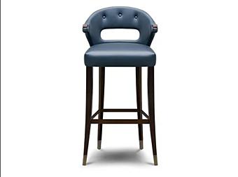 Hochgepolsterter Hocker mit Rückenlehne BRABBU Nanook Fabrik BRABBU aus Italien