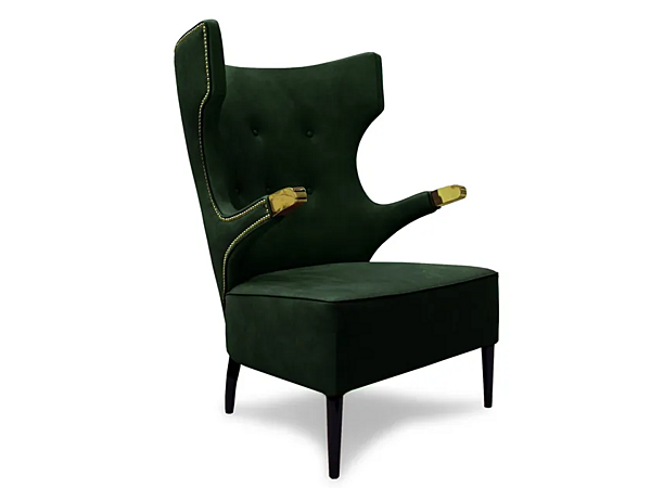Sika Armchair mit Armlehnen aus Leder BRABBU Fabrik BRABBU aus Italien. Foto №5