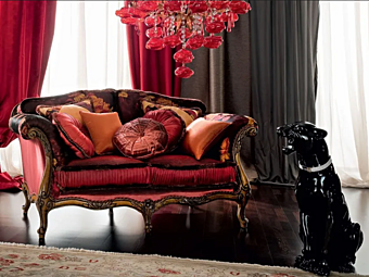 Zweisitzer Sofas aus Stoff Modenese Luxury Interiors 12412 Zweisitzer Sofas aus Stoff Modenese Luxury Interiors 12412 Fabrik MODENESE GASTONE aus Italien