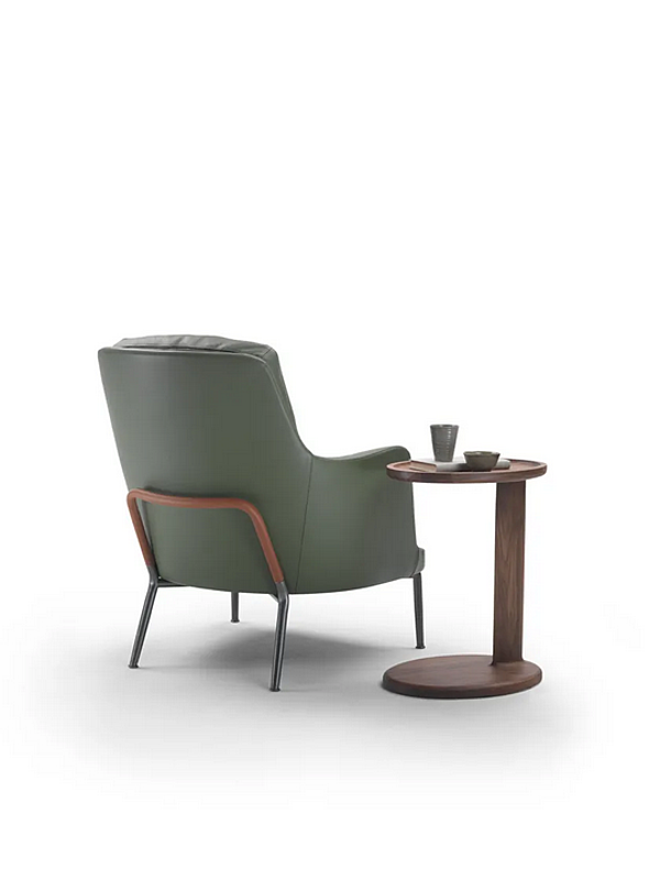 Lederarmchair mit Armlehnen FLEXFORM Marley Fabrik FLEXFORM aus Italien. Foto №4
