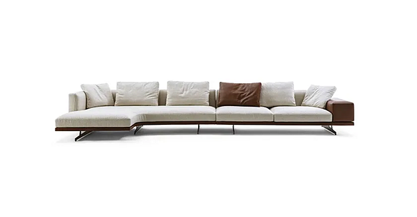 Ecksofa aus Stoff mit modularer Bauweise Frigerio Horizon Fabrik Frigerio aus Italien. Foto №2