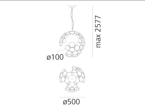 LED Pendelleuchte aus Aluminium Scopas Artemide 1529010APP Fabrik Artemide aus Italien. Foto №4