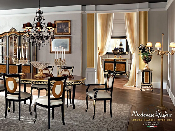 Sideboard aus massivem Holz 12108 Modenese Luxury Interiors Fabrik MODENESE GASTONE aus Italien. Foto №3