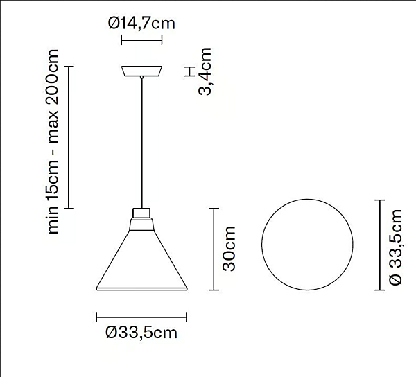 LED Pendelleuchte aus Pyrex Fabbian Polair Fabrik Fabbian aus Italien. Foto №5