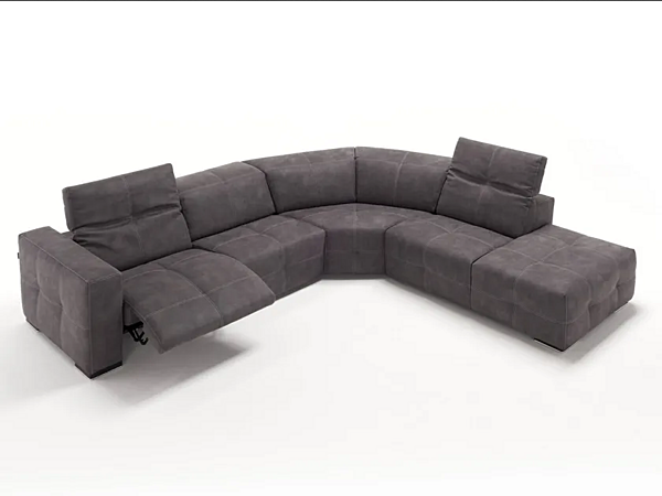 Ecksofa aus Leder mit elektrischer Relaxfunktion Egoitaliano Sauvanne Fabrik Egoitaliano aus Italien. Foto №1