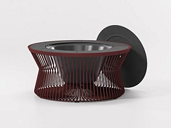 Aluminium Feuerkorb Zigzag KETTAL Fabrik KETTAL aus Italien