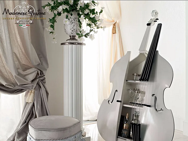 Holz Bar Cabinet im klassischen Stil Modenese Luxury Interiors 13614 Fabrik MODENESE GASTONE aus Italien. Foto №1