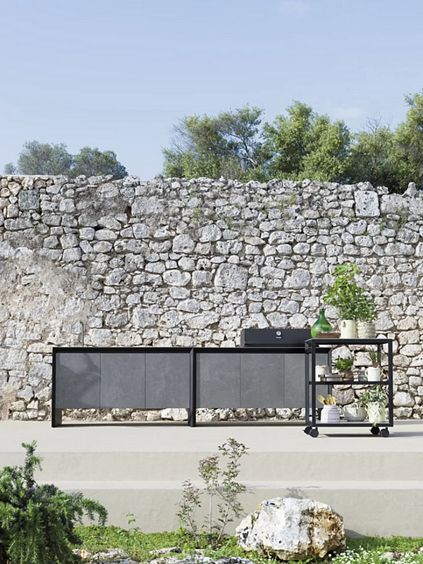 Aluminium Sideboard mit Türen VARASCHIN Outdoor Cooking Fabrik VARASCHIN aus Italien. Foto №5