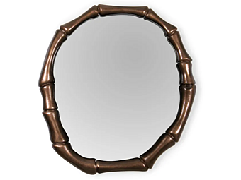 Wandmontierter gerahmter Spiegel aus Glas BRABBU Haiku