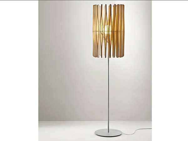 Stehlampe aus Holz Fabbian Stick Fabrik Fabbian aus Italien. Foto №3