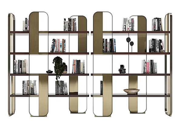 Freistehendes Bücherregal aus Stahl und Holz Giselle Capital Collection GI.LB Fabrik Capital Collection aus Italien. Foto №8