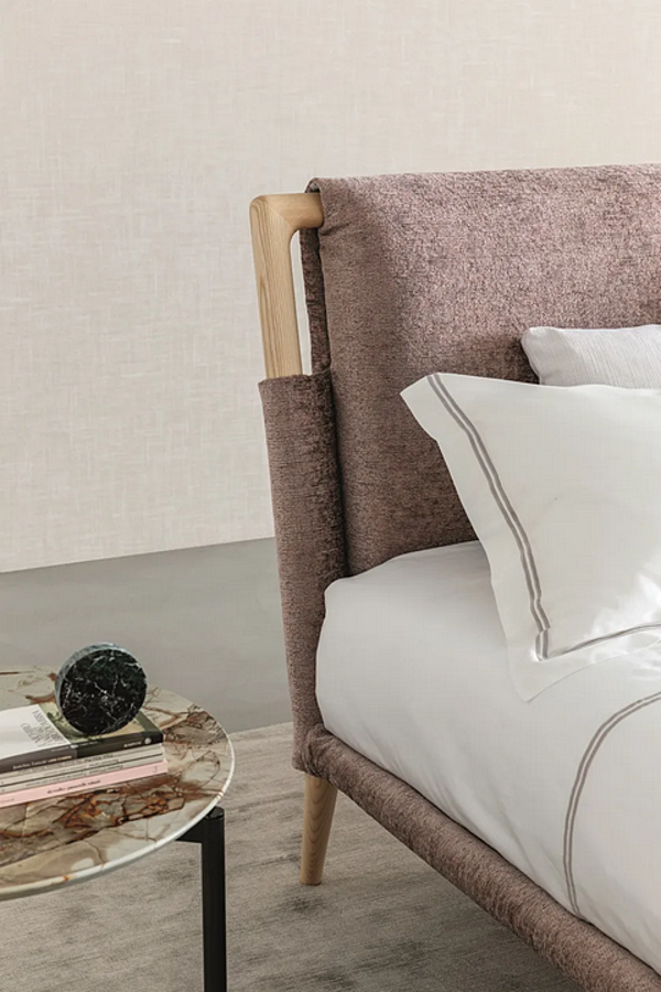 Doppelbett mit gepolstertem Kopfteil Flou Gaudi Fabrik Flou aus Italien. Foto №22