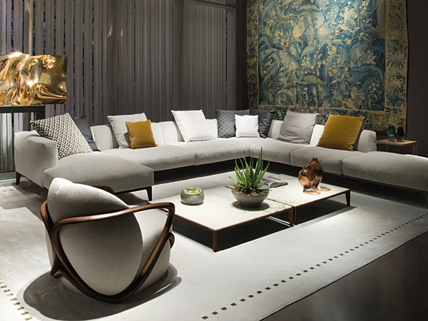 Ecksofa aus Stoff Aton GIORGETTI Fabrik GIORGETTI aus Italien. Foto №2