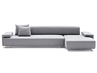 Ecksofa aus Stoff mit abnehmbarem Bezug Moroso Lowland Fabrik Moroso aus Italien