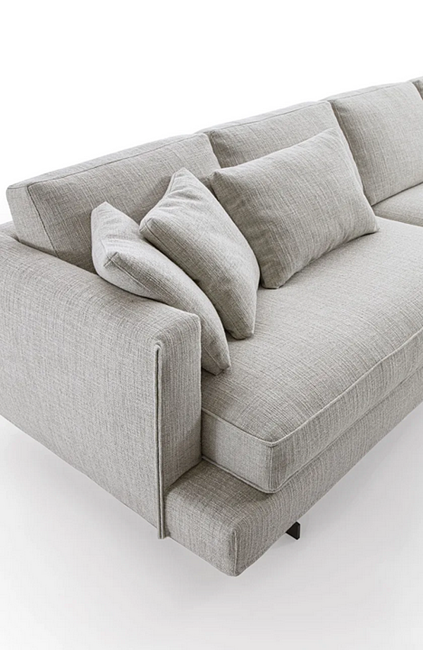 Ecksofa aus Stoff mit abnehmbarem Bezug Davis Twin Frigerio Fabrik Frigerio aus Italien. Foto №5