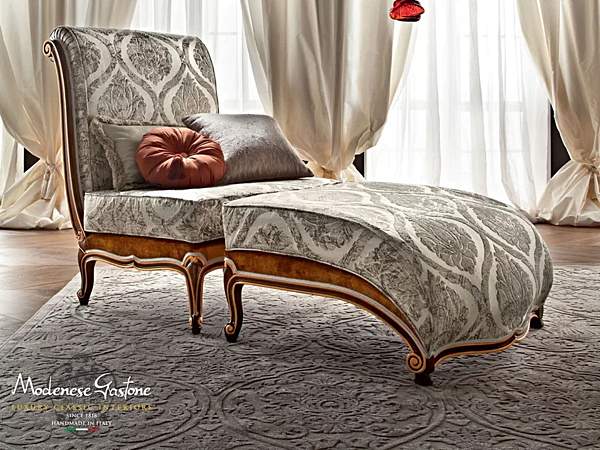 Polsterung Stoff Chaiselongue Modenese Luxury Interiors 12433 Fabrik MODENESE GASTONE aus Italien. Foto №1