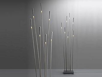 Stehlampe aus Kunststoff Fabbian Giunco Fabrik Fabbian aus Italien