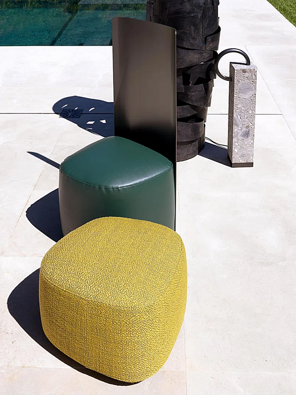 Gartenarmchair aus Stoff mit weicher Rückenlehne Pierre Shell Flou Fabrik Flou aus Italien. Foto №9