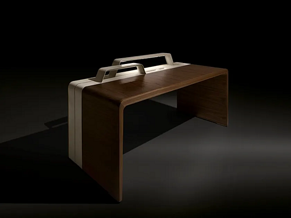 Rechteckiger Schreibtisch mit Schubladen aus Holz GIORGETTI ALMA Fabrik GIORGETTI aus Italien. Foto №8