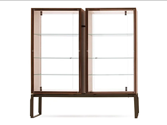 Vitrine aus Holz und Glas GIORGETTI AEI 60000, 60005