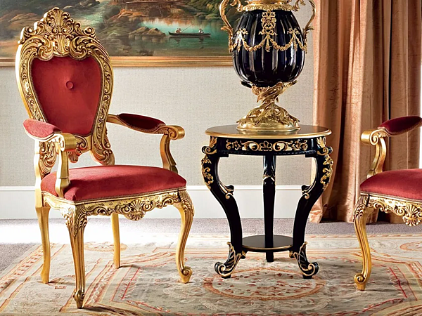 Polsterstuhl mit Armlehnen Modenese Luxury Interiors 13503 Fabrik MODENESE GASTONE aus Italien. Foto №1