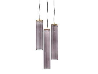 LED Pendelleuchte aus Borosilikatglas Itala S3 Euroluce Lampadari