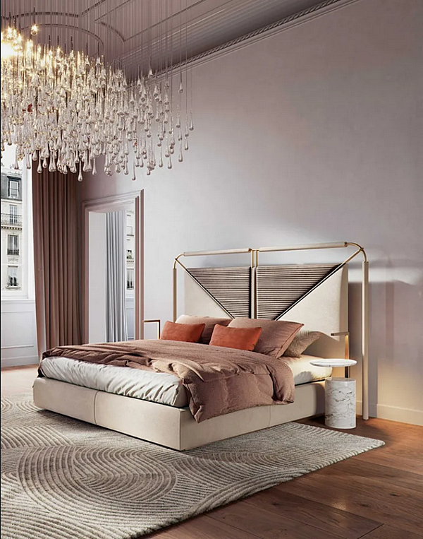 Marmor und Metall Couchtisch Nachttisch Hugo Capital Collection HUM.TS Fabrik Capital Collection aus Italien. Foto №3