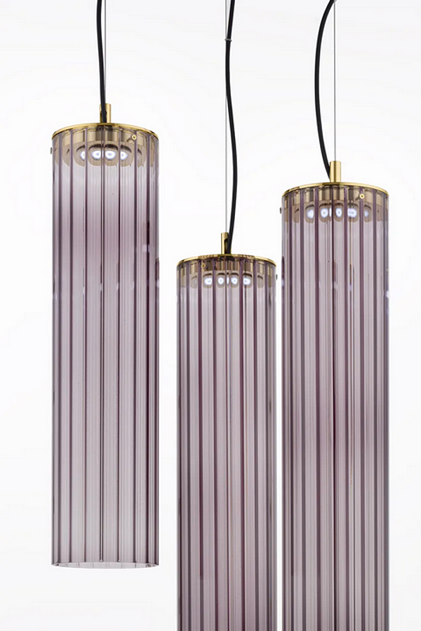 LED Pendelleuchte aus Borosilikatglas Itala S3 Euroluce Lampadari Fabrik EUROLUCE LAMPADARi aus Italien. Foto №3