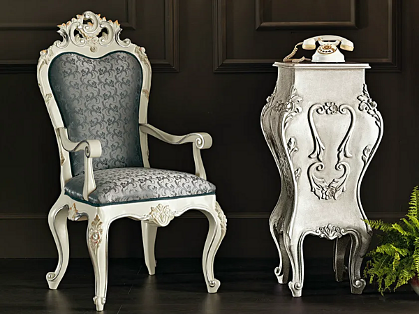 Polsterstuhl mit Armlehnen Modenese Luxury Interiors 11503 Fabrik MODENESE GASTONE aus Italien. Foto №1