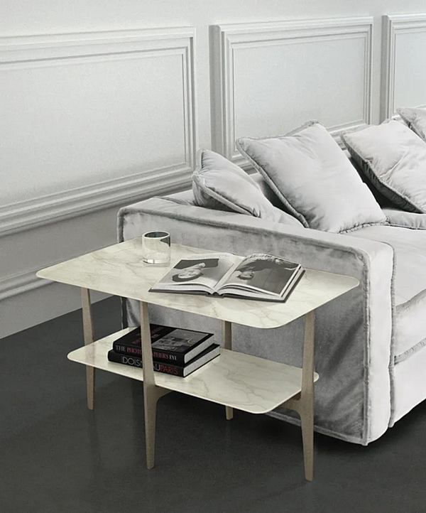Rechteckiger Couchtisch aus Marmor CASAMILANO DUPRE Fabrik CASAMILANO aus Italien. Foto №2