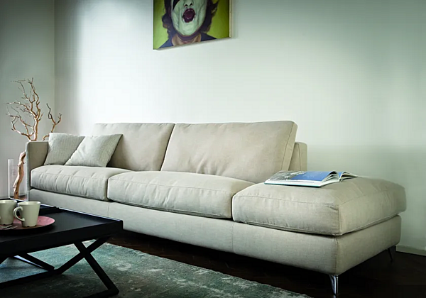 Ecksofa aus Stoff oder Leder VIBIEFFE 910 Zone Slim Fabrik VIBIEFFE aus Italien. Foto №4