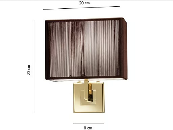 Wandleuchte aus Seide mit festem Arm AXOLIGHT CLAVIUS APCLAVBR Fabrik Axolight aus Italien. Foto №4