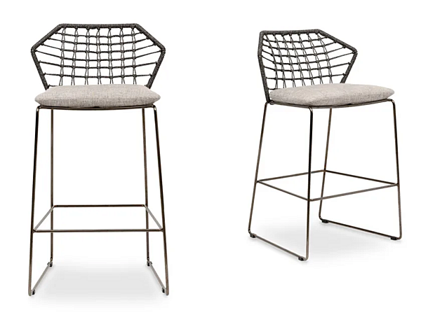 Gartenhocker aus hochwertigem Stoff SABA New York Soleil Fabrik SABA aus Italien. Foto №1