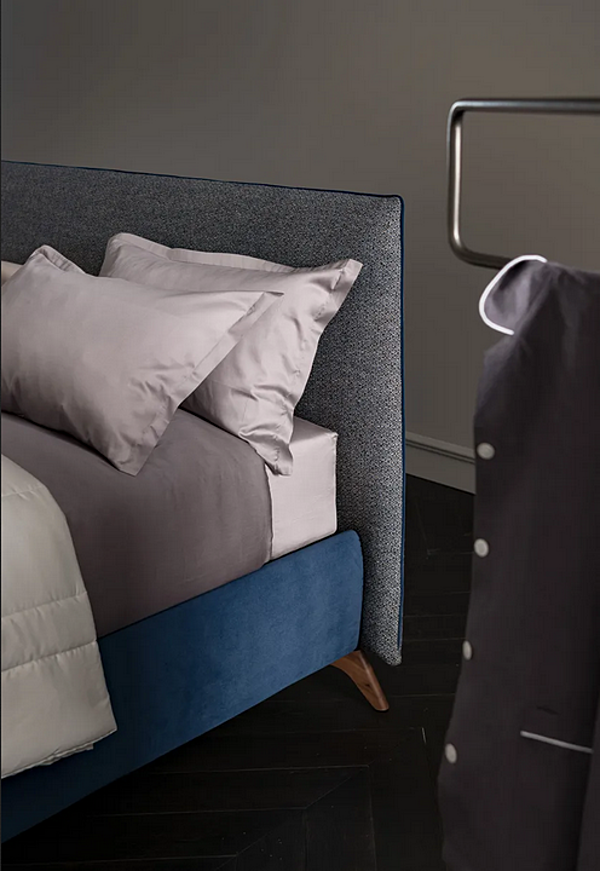 Doppelbett mit gepolstertem Kopfteil aus Stoff Altrenotti LOD Fabrik Altrenotti aus Italien. Foto №5