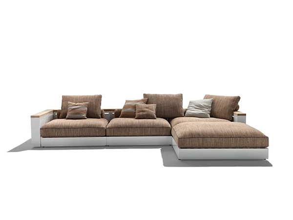 Ecksofa mit Chaiselongue aus Textil FLEXFORM Freeport Fabrik FLEXFORM aus Italien. Foto №1
