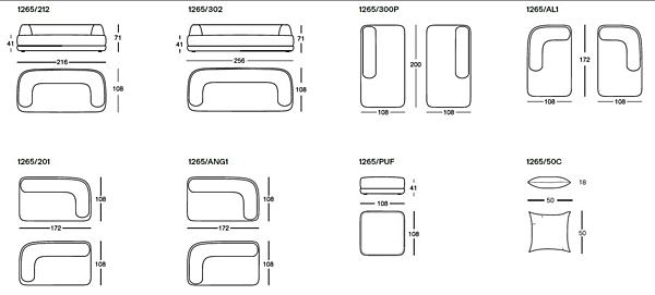 Ecksofa aus Stoff mit gepolsterter Rückenlehne ZANOTTA Bumper Fabrik ZANOTTA aus Italien. Foto №6