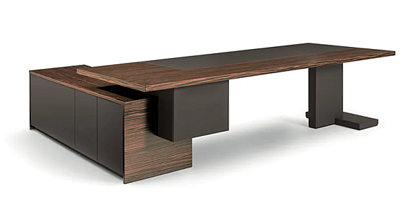 L-förmiger Schreibtisch aus Holz INCA i 4 Mariani Fabrik i 4 Mariani aus Italien. Foto №2