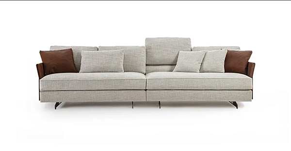 Ecksofa aus Stoff mit abnehmbarem Bezug Frigerio Davis Slim Fabrik Frigerio aus Italien. Foto №2