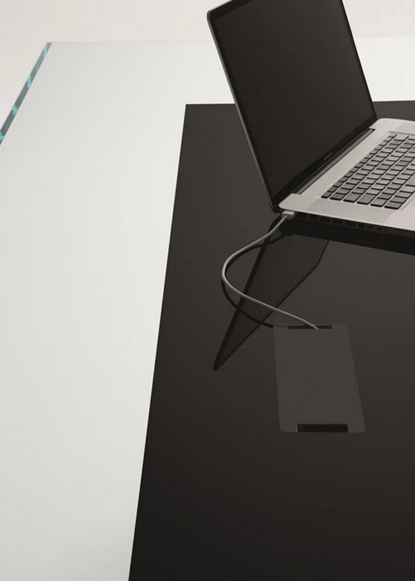 Schreibtisch aus Holz und Glas Dolm Gallotti&Radice Fabrik Gallotti & Radice aus Italien. Foto №2