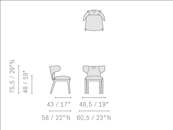 Leder Wingchair Poltrona Frau The Collection Fabrik POLTRONA FRAU aus Italien. Foto №3