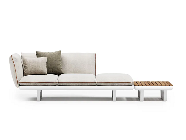 Modularer Garten-Sofa mit 3 Sitzen aus Stoff Atmosphera Kollektion Venedig Fabrik ATMOSPHERA aus Italien. Foto №1