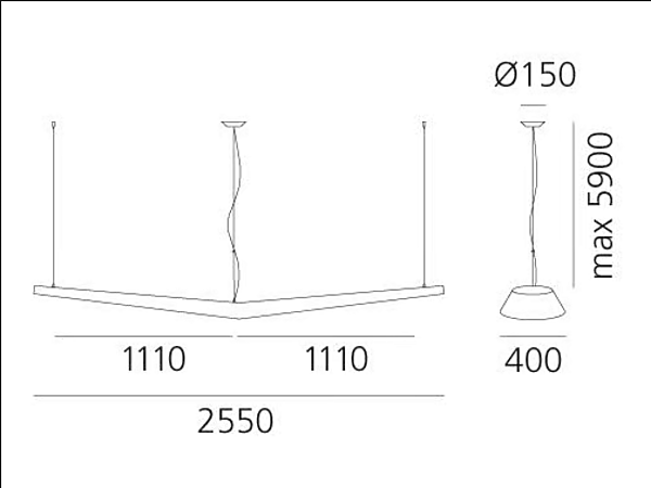 Pendelleuchte aus Polypropylen Mouette Artemide Fabrik Artemide aus Italien. Foto №13