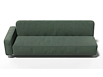 Modularer Gartensofa mit Stoffbezug für drei Personen Atmosphera Laguna 31