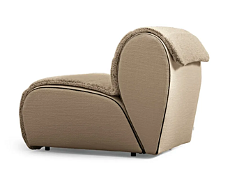 Modulares Gartenarmchair aus Stoff Flora Flou